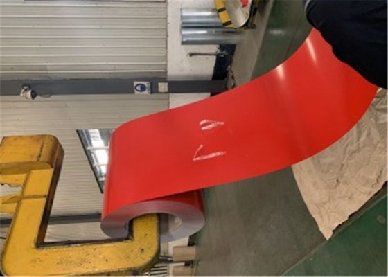 kaufen 0,48 mm RAL 7065 vorlackierte verzinkte Stahlspule für Dach- und Containerpaneelanwendungen online manufacture