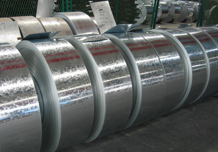 kaufen ASTM A653 SGCC DX51D feuerverzinktes Stahlband G40-G90 mit normalem und großem Flitter online manufacture