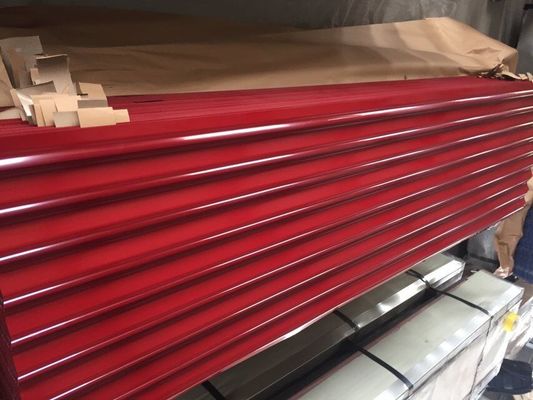 kaufen Strukturelle 76 mm vorgefärbte Welldecke GI Welldecke mit Matt-Ausführung online manufacture